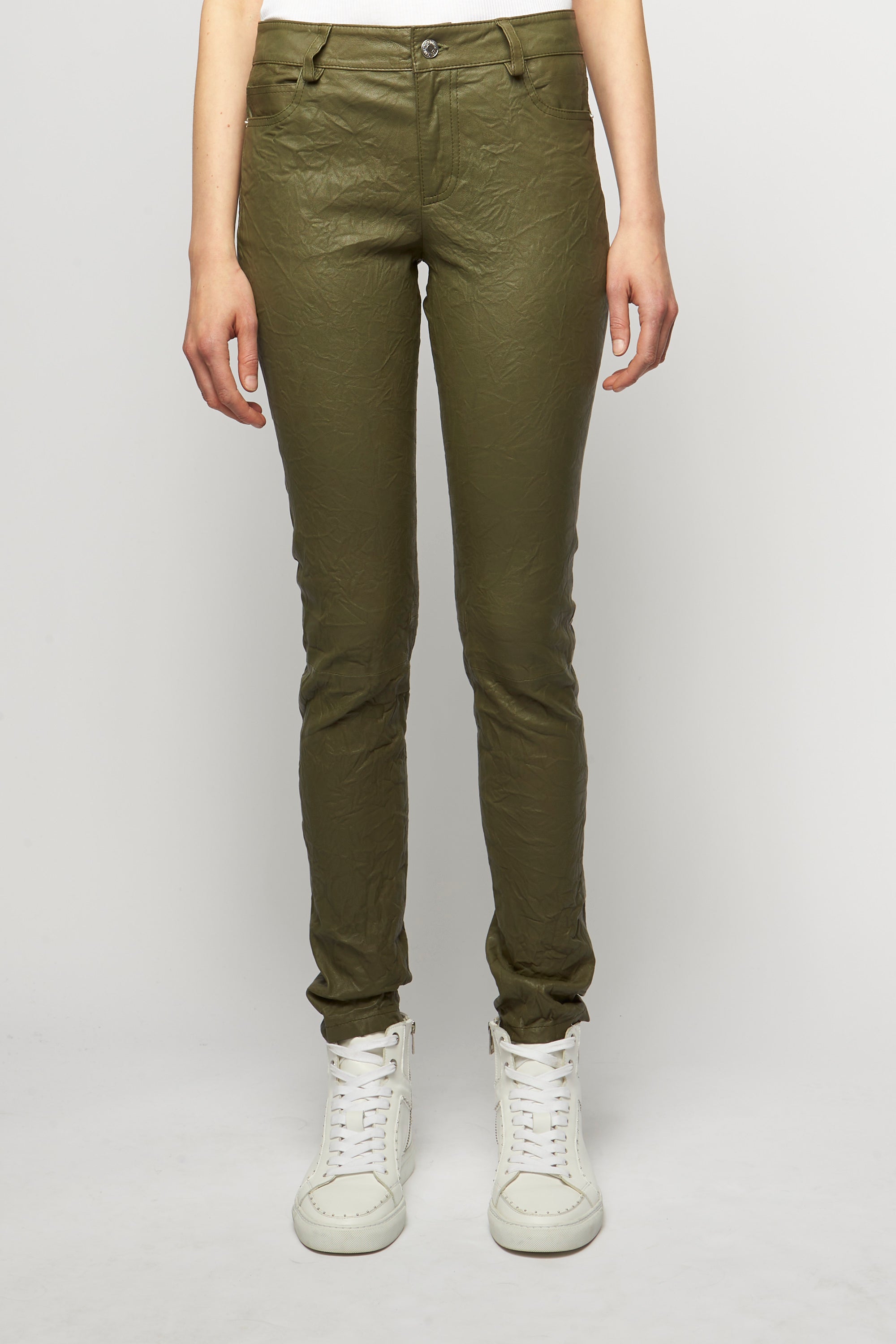 Phlame Cuir Froisse Leather Pants - Picket by Zadig & Voltaire | 25 South Boutiques