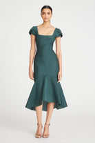 Rae High Low Cocktail Dress - Pine by Theia | 25 South Boutiques