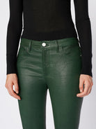 Leather Le Crop Mini Boot - Pine by Frame — view 3