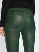 Leather Le Crop Mini Boot - Pine by Frame — view 6