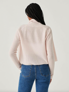 Essential Cashmere Cropped Trapeze - Pink Sand by White + Warren — alternate view