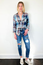 Ray Back Patch Shirt - Turquoise by The Nu Vintage — view 3