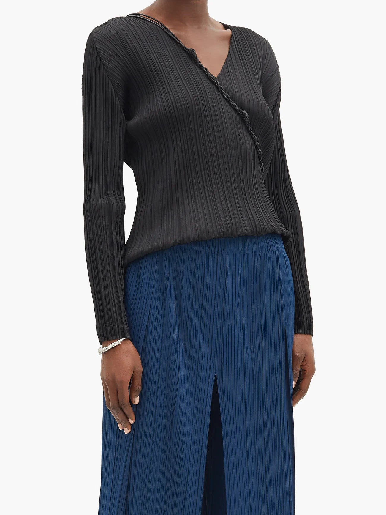 Long Sleeve Pleat Shirt - Black by Issey Miyake | 25 South Boutiques
