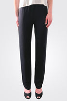 Silk Tapered Trousers - Black by Private 0204 — alternate view