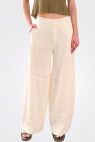 Wide Leg Trousers - Ivory by Transit Par-Such — alternate view
