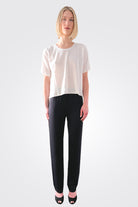 Silk Tapered Trousers - Black by Private 0204 | 25 South Boutiques