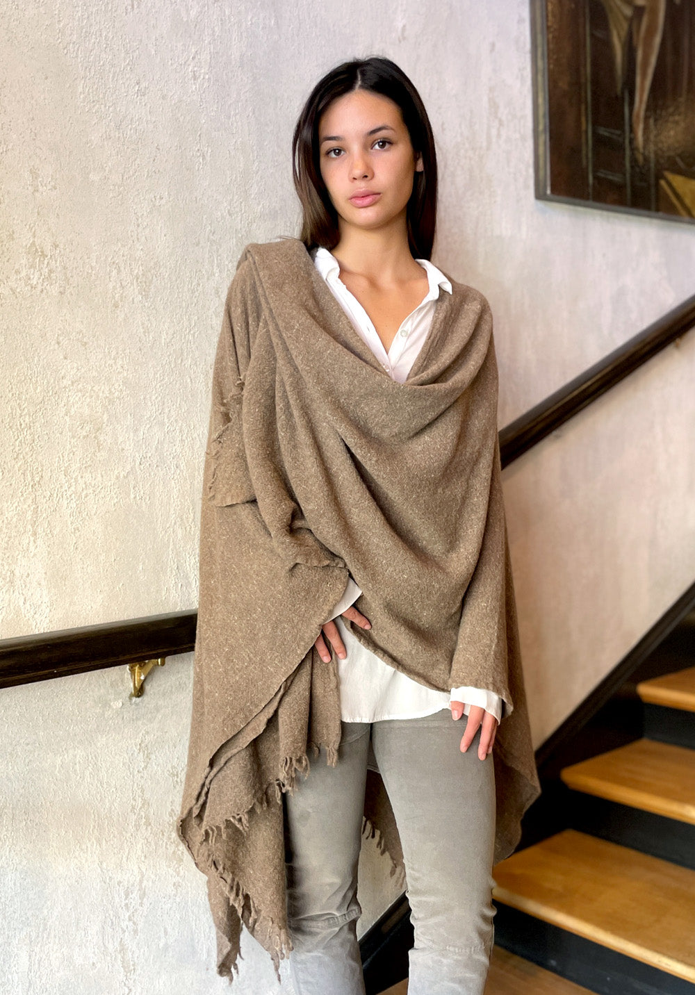 Heather Poncho - Brownish by Private 0204 — alternate view