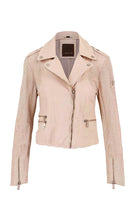 Hera Leather Jacket - Pale Pink by Mauritius | 25 South Boutiques