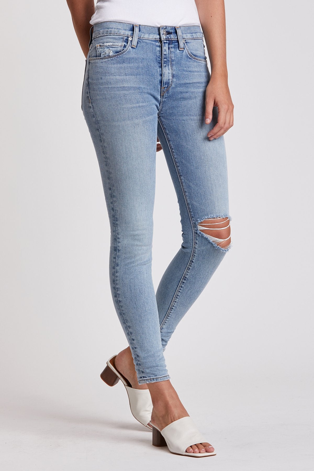 Barbara High Rise Super Skinny Ankle - Presto by Hudson — view 4