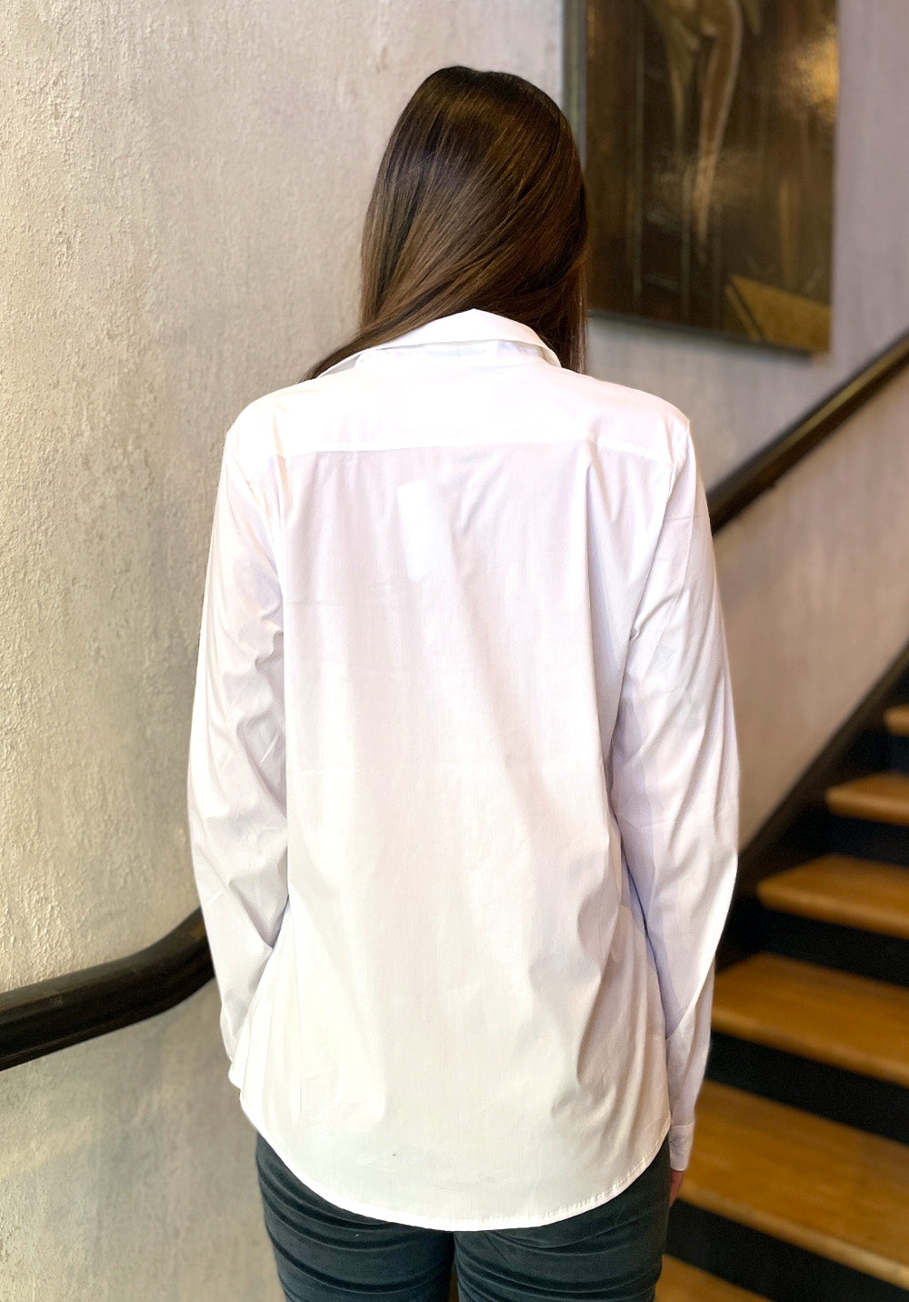 Button Down Shirt - White by Private 0204 — view 4