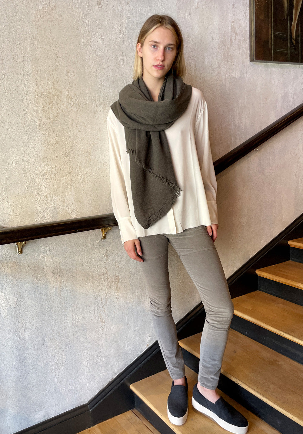 Corduroy Legging Pants - Marble by Kristensen — view 3