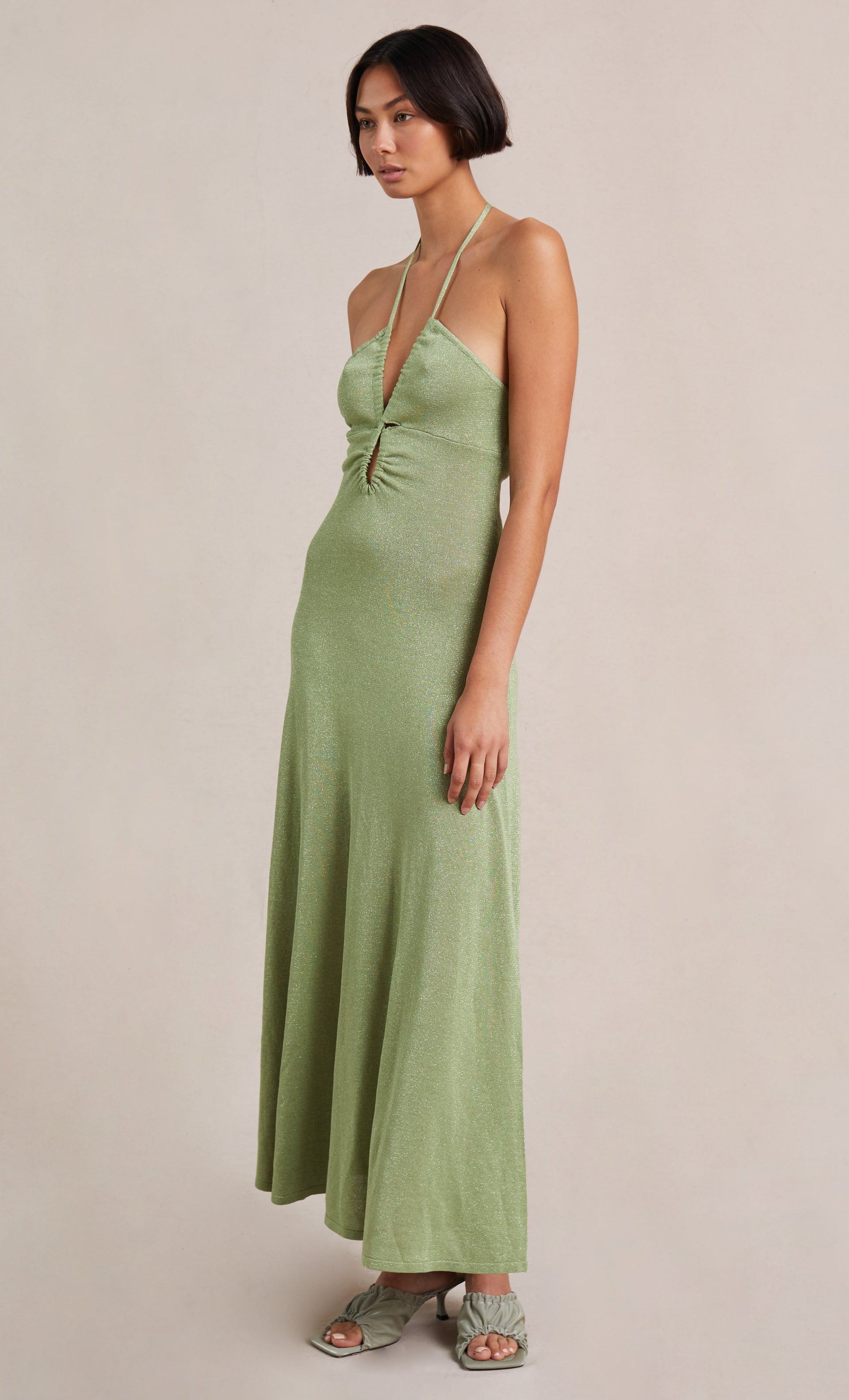 Indya Knit Maxi Dress - Pistachio by Bec & Bridge — view 3