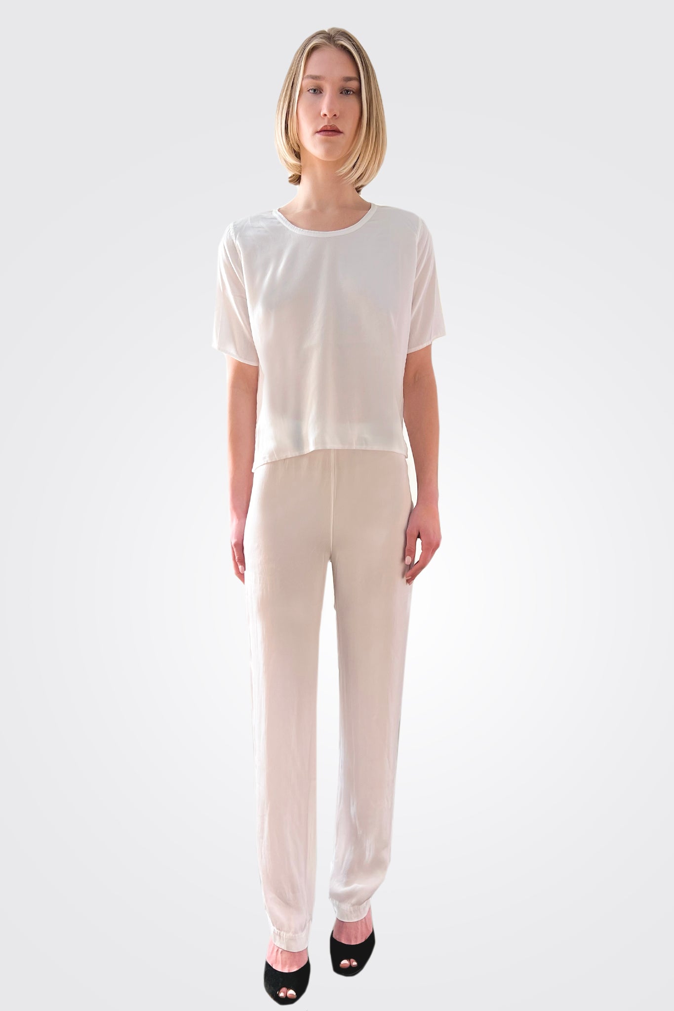 Silk Tapered Trousers - Sandy by Private 0204 | 25 South Boutiques