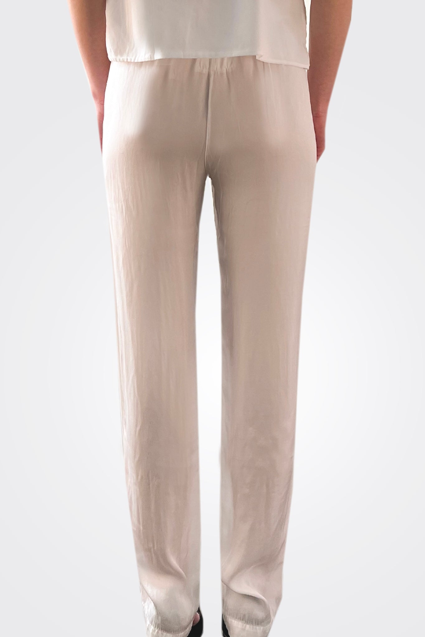 Silk Tapered Trousers - Sandy by Private 0204 — view 3