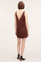 Heavy Satin Shift Dress - Raisin by Rebecca Taylor — alternate view