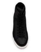 RB Leather High Top Sneakers - Black by Rag & Bone — alternate view