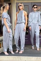 Carissa Mock Neck Blouse - Slate Grey by Ramy Brook — view 3