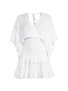 Reggi Embroidered Cotton Dress - White by Ramy Brook — view 5