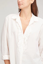 Rhoni Ruffle Shirt - White by Xirena — alternate view