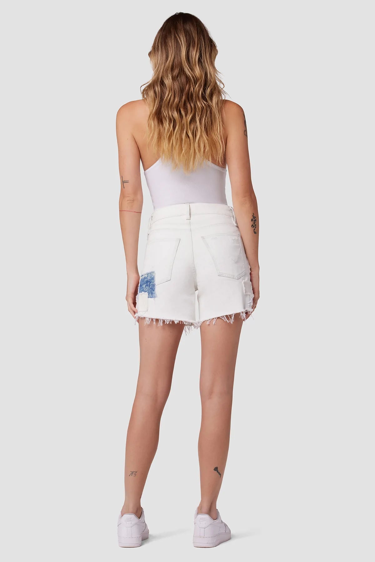 Devon High Rise Boyfriend Shorts - Rip & Repair Men by Hudson — alternate view