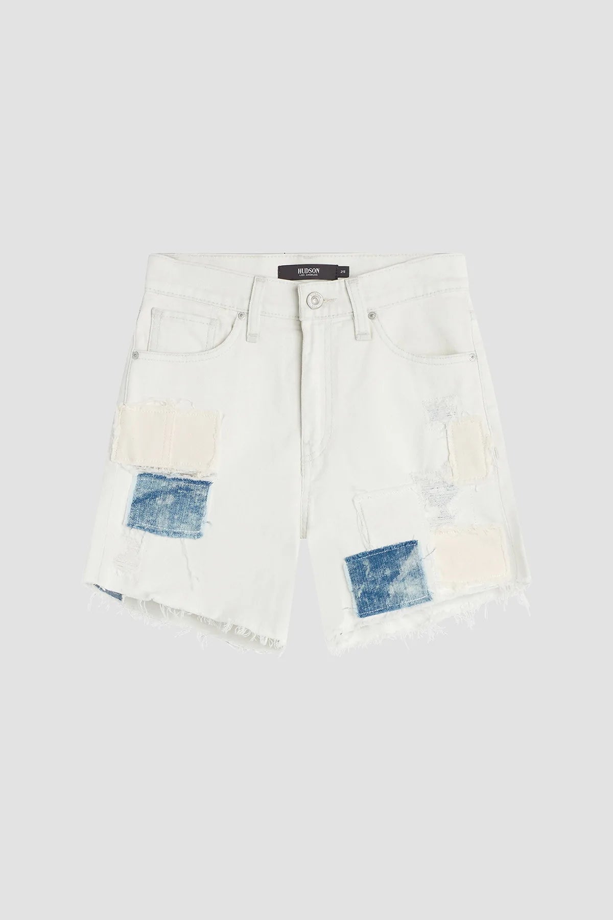 Devon High Rise Boyfriend Shorts - Rip & Repair Men by Hudson — view 7