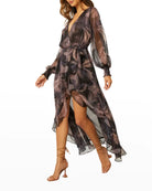 Rocky Dress - San Miguel Palm Chiffon by Misa | 25 South Boutiques