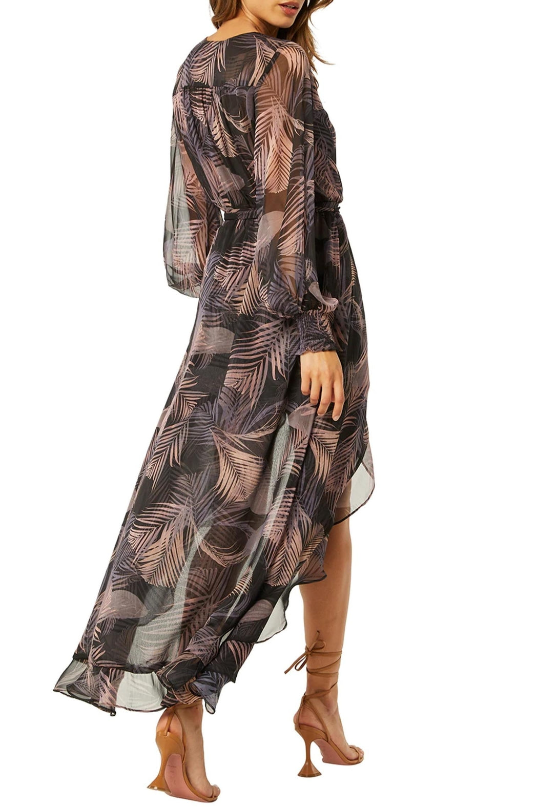 Rocky Dress - San Miguel Palm Chiffon by Misa — alternate view