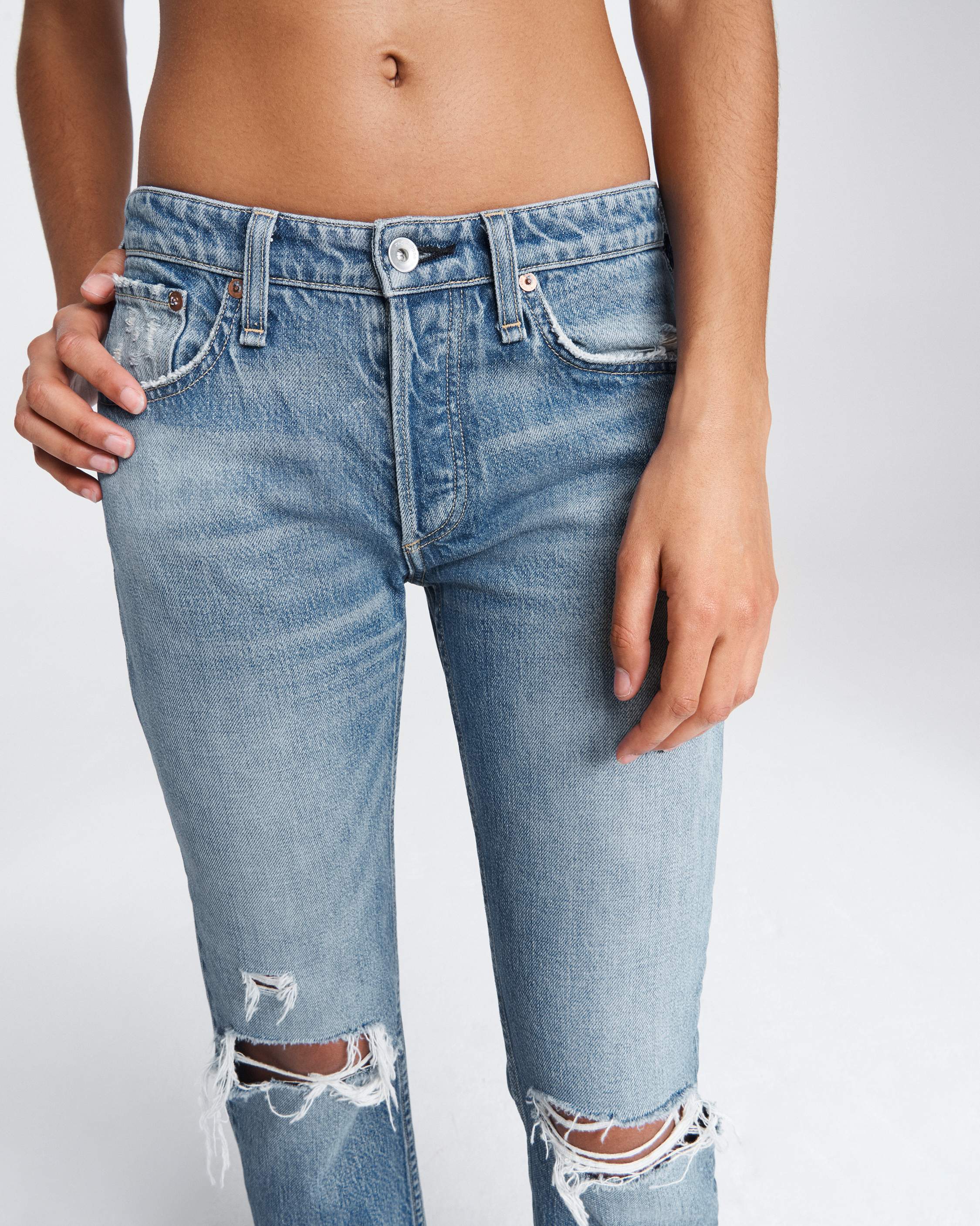 Rosa Mid Rise Boyfriend - Bristol by Rag & Bone — view 5