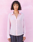 Long Sleeve Button Down Shirt - Rosebud by Sundry — alternate view