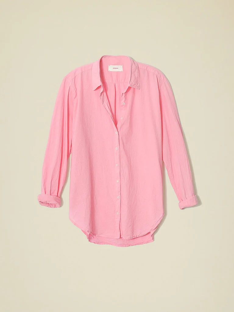 Beau Cotton Shirt - Rose Mallow by Xirena — view 4