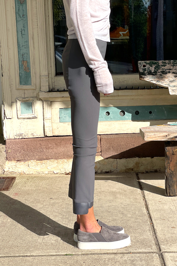 Olga Cropped Flare Pant - Iron by Elaine Kim — view 4