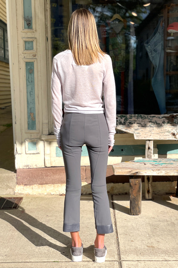 Olga Cropped Flare Pant - Iron by Elaine Kim — view 5
