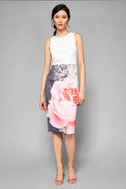 Rubelle Blenheim Ruched Midi Dress - Natural by Ted Baker | 25 South Boutiques