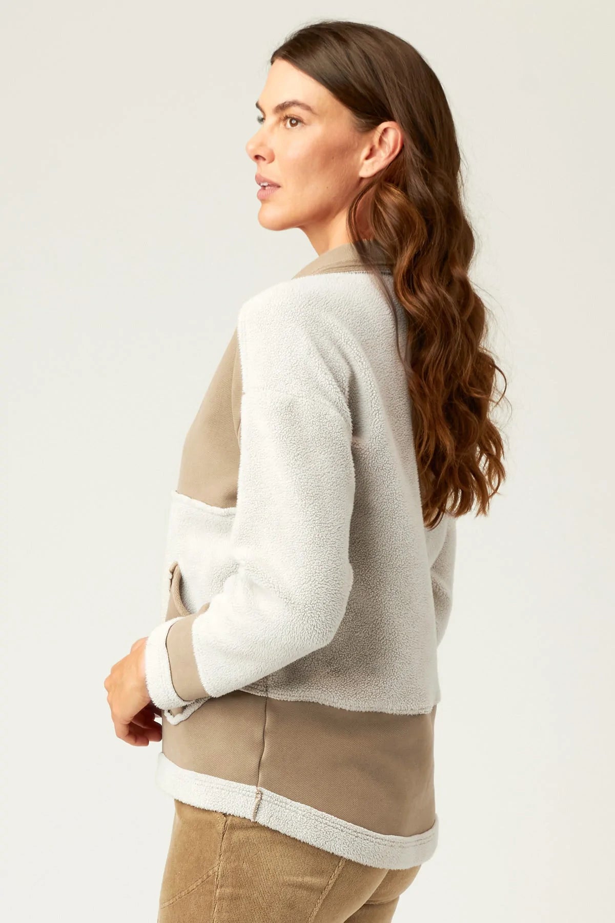 Arlo Sherpa Jacket - Rural Pigment by XCVI — alternate view