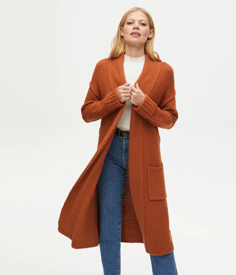 Kiana Open Cardigan - Rustique by Michael Stars — alternate view