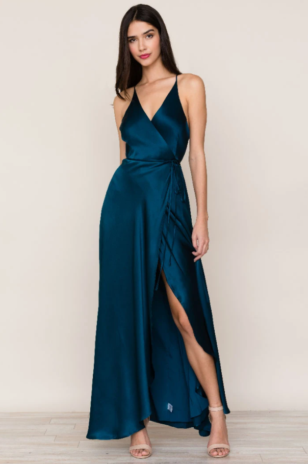 Rush Hour Silk Maxi Dress - Inky by Yumi Kim — view 3