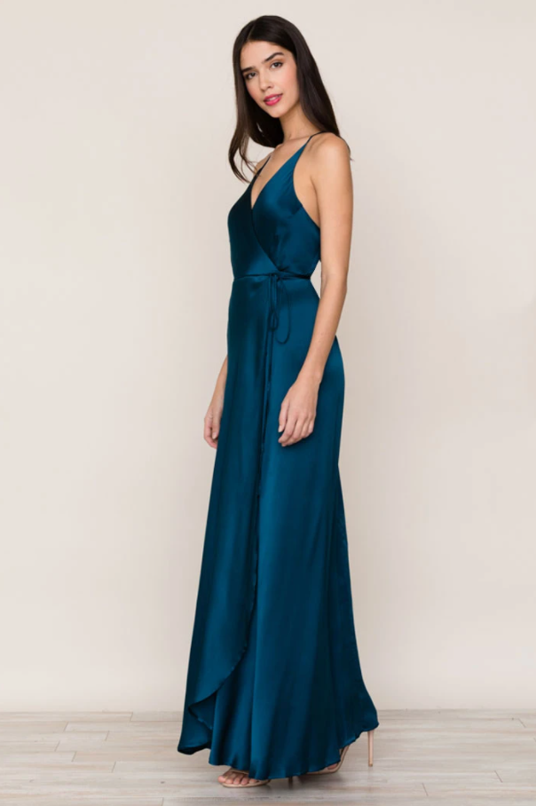 Rush Hour Silk Maxi Dress - Inky by Yumi Kim — view 4