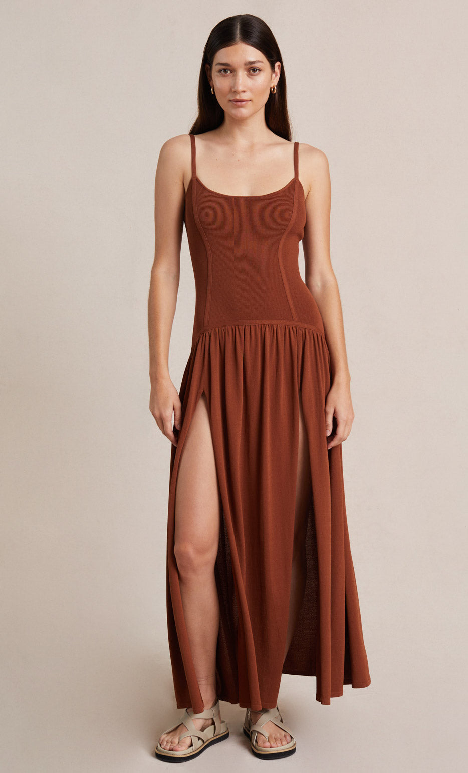 Amalia Knit Maxi Dress - Rust by Bec & Bridge | 25 South Boutiques