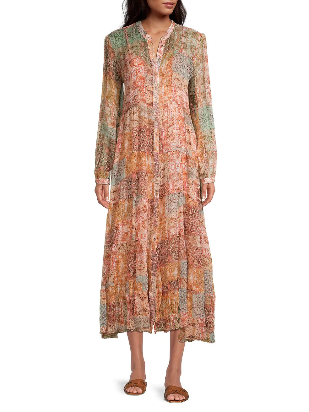 Sabrina Tiered Dress - Multi by Johnny Was | 25 South Boutiques