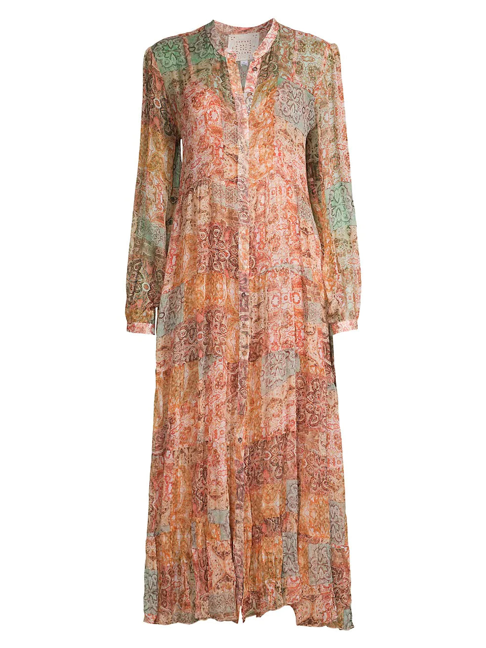 Sabrina Tiered Dress - Multi by Johnny Was — view 5