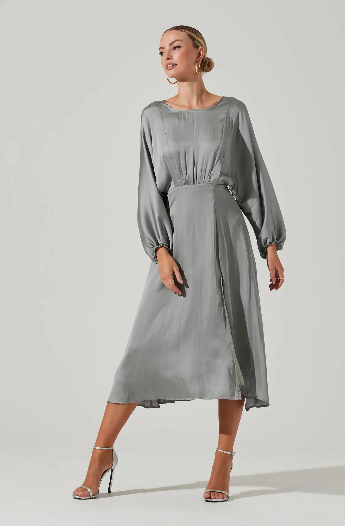 Marin Dolman Sleeve Dress - Sage by ASTR the Label — view 3