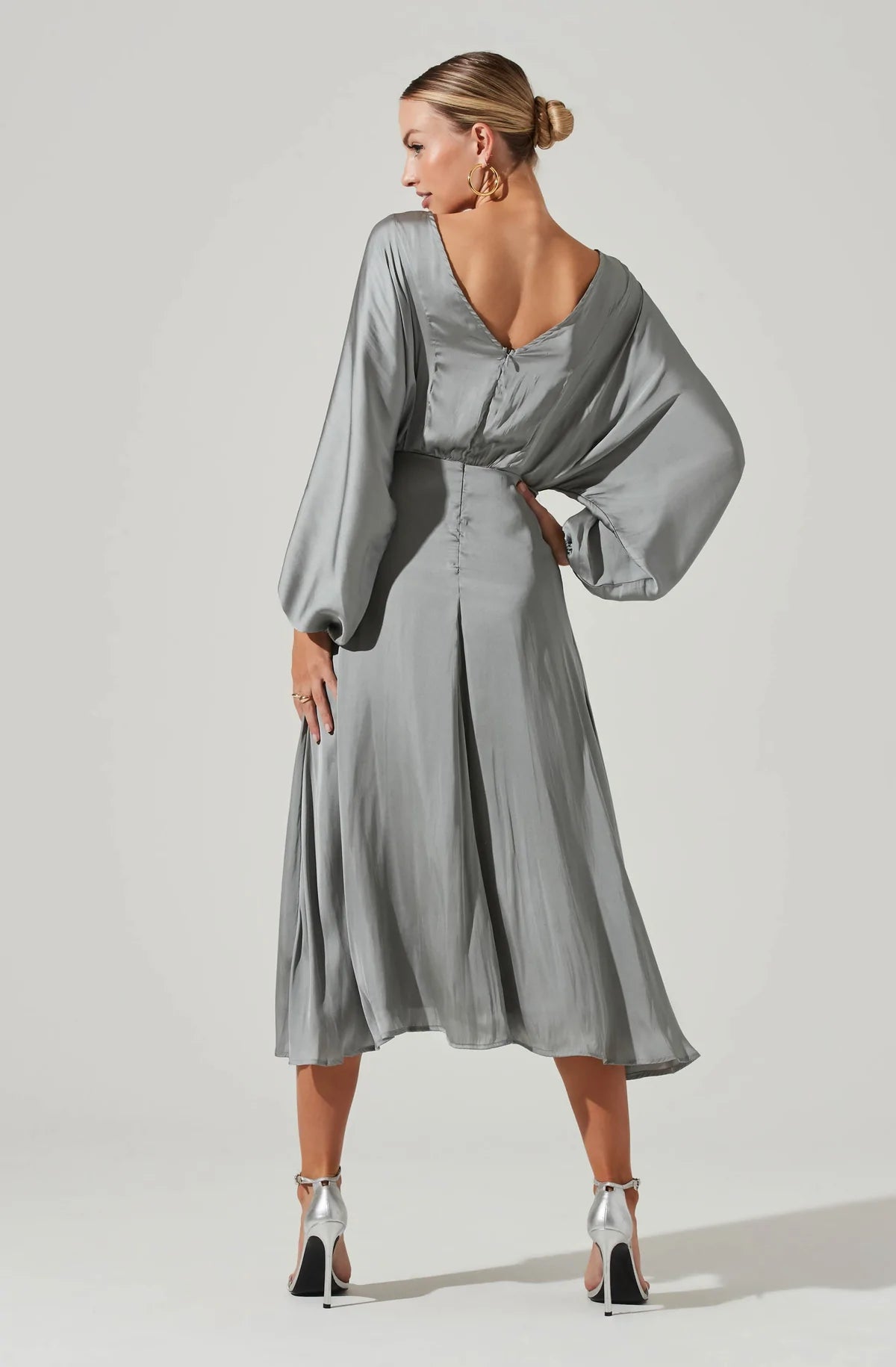 Marin Dolman Sleeve Dress - Sage by ASTR the Label — view 5