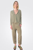 Linen Comfort Trousers - Sage by Transit Par-Such | 25 South Boutiques