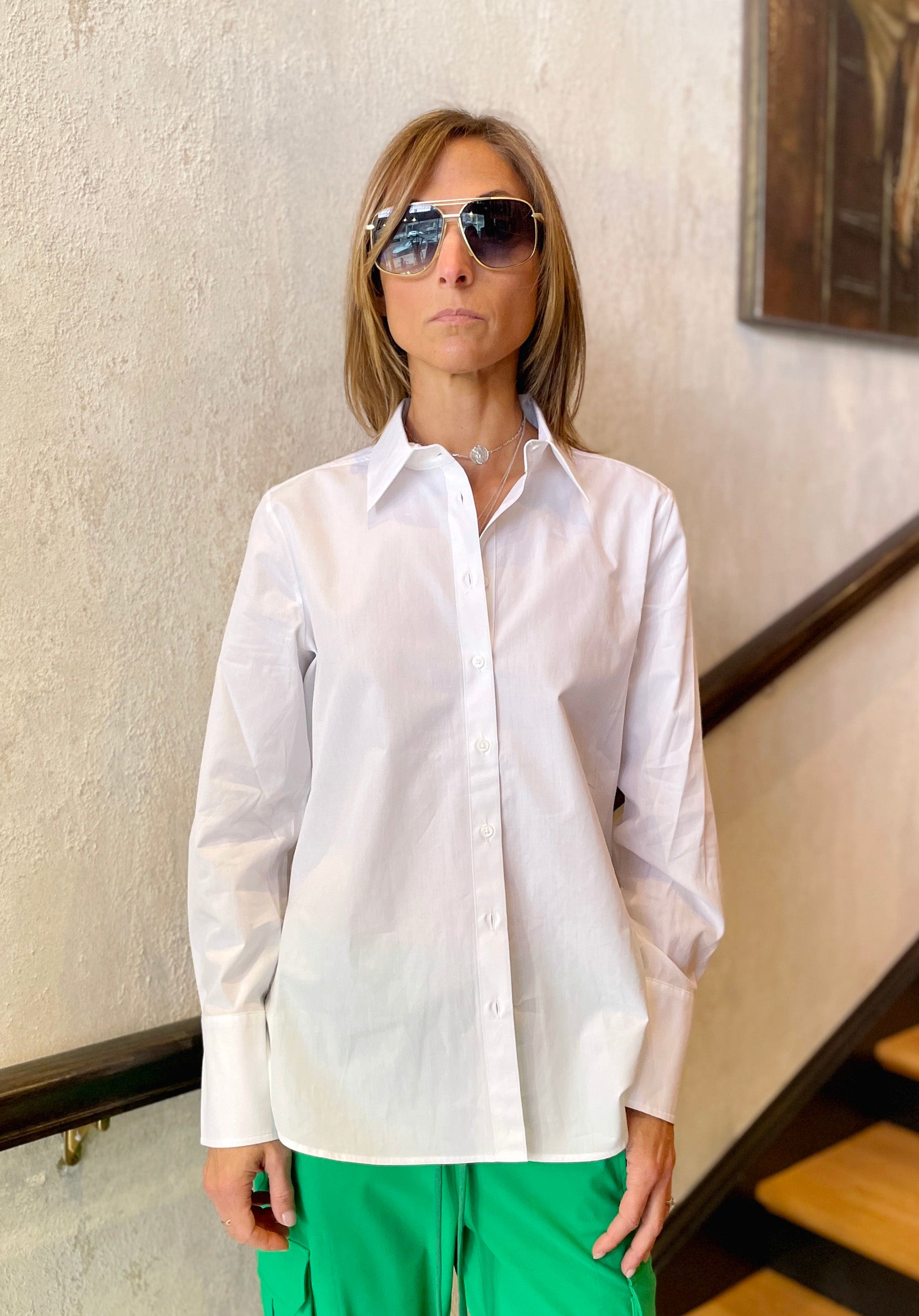Eleni Shirt - Optical White by Hana San | 25 South Boutiques