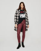 Farrah Skinny Ankle - Dark Sangria Leatherette by Adriano Goldschmied AG | 25 South Boutiques