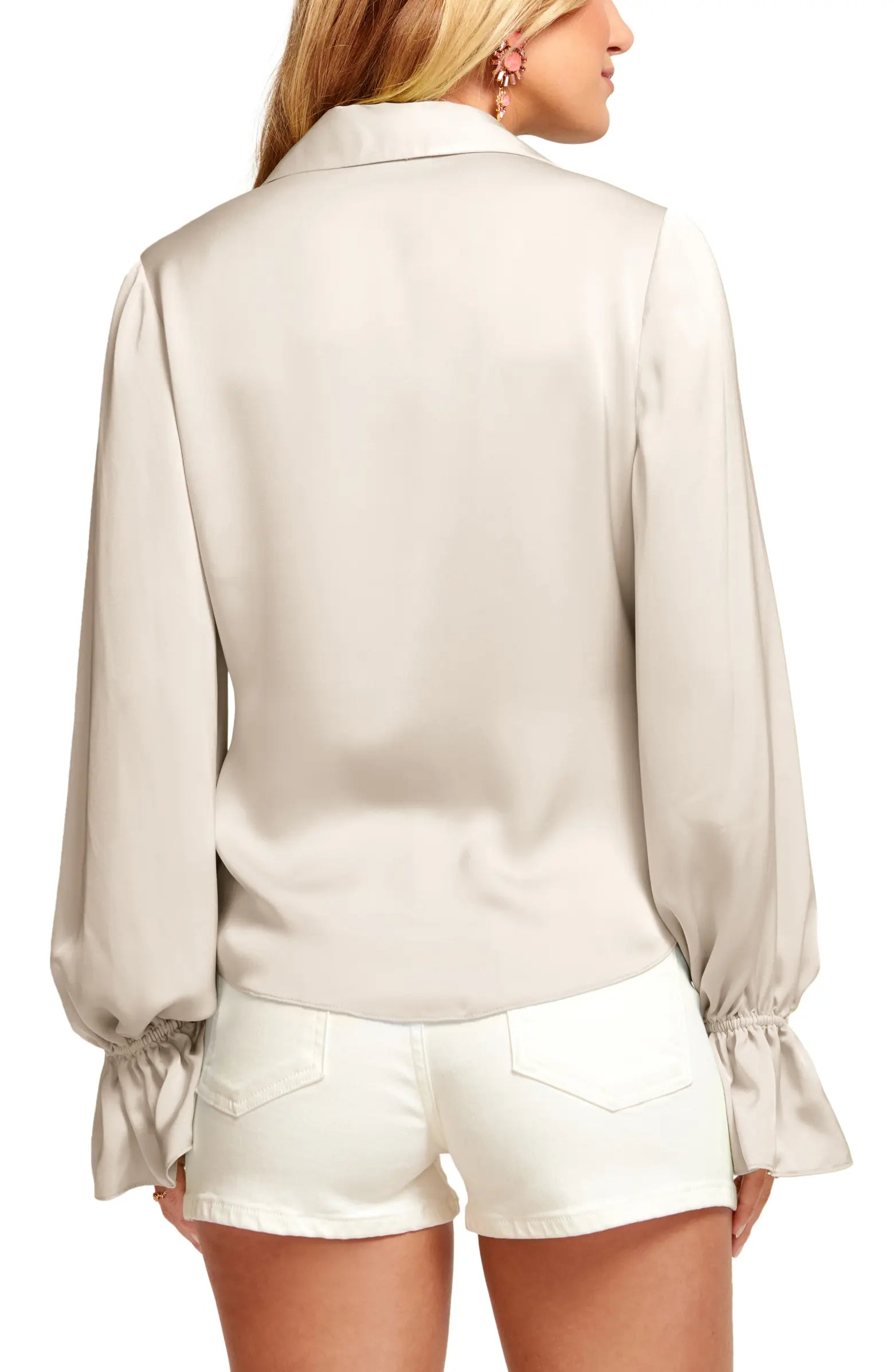 Carter Long Sleeve Blouse - Sandstone by Ramy Brook — alternate view