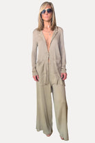 Wide Leg Pants - Beige by Transit Par-Such | 25 South Boutiques