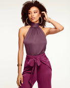 Lori High Neck Top - Sangria by Ramy Brook | 25 South Boutiques