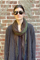 Giulia Scarf - Marrone / Verde by Otto Tredici | 25 South Boutiques