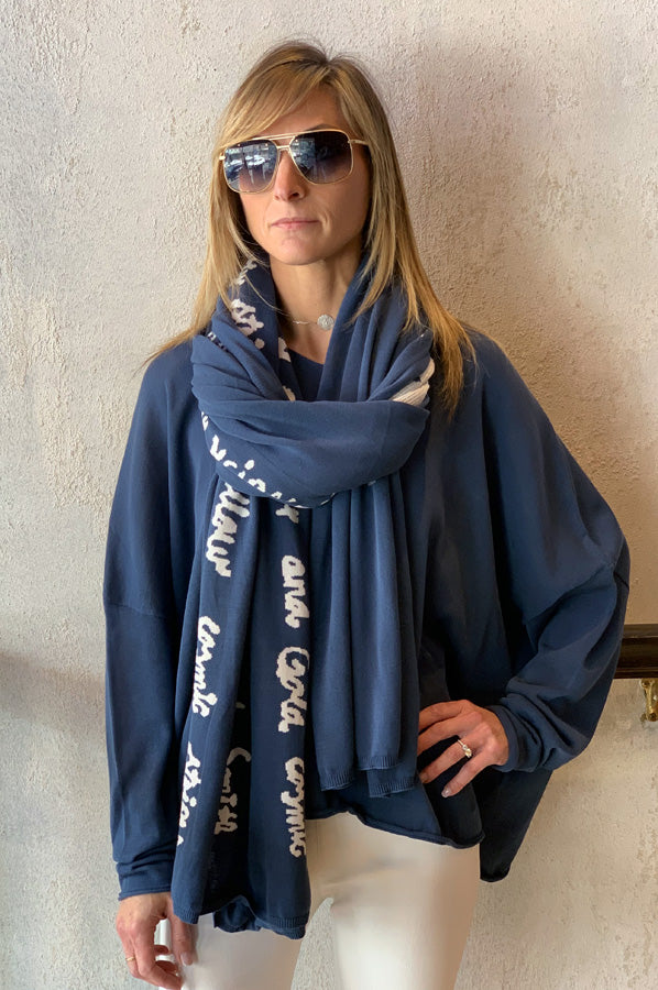 Scarf - Plum Print by Rundholz — alternate view